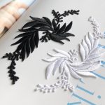 Embroidered Leaves Cloth Patch Cheongsam Clothes Hanfu Decoration Accessories Adhesive Handmade Diy