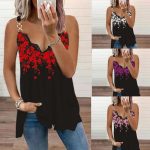 Womens Swing Vest Sleeveless Top Ladies Strappy Chain Tops Shirt Plus Size