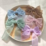 Bow Barrettes Mesh Ribbon Hairpin Barrettes Hair Clip Hair Accessories Fashion
