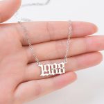Wish Cross-Border Personalized All-Match Year Necklace Pendant Birthday Number Ornament Birthday Gift Chain