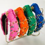 Fashion Baroque Headband Female Glass Charms Gemstones Sequins Hair Accessory