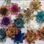 2pc Three-Dimensional Sequins Little Flower Embroidered Cloth Sticker Patch Wedding Dress Dancing Dress Dress Decoration Accessories Diy