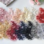 Flower Mesh Embroidered Cloth Stickers Lace Patch Wedding Dress Hanfu Decoration Accessories Diy