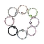 8x Nose Open Hoop Sleeper Ring Lip Earring Body Piercing Stainless Steel Jewelry