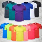 High quality spandex Men Women Kids Running T Shirt Quick Dry Fitness Shirt Training exercise Clothes Gym Sports Shirts Tops