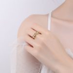 Anxiety Fidget Ring Silver Jewelery Womens for Stress Relief Adult Bead Rings