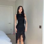 Women's Clothing Fashion Pure Desire Sleeveless Waist Slim Backless Dress
