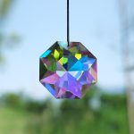 Crystal Pendant Prism Catcher Window Hanging Light Catcher AB Color Crystal Facet Prism