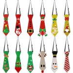 Felt Christmas Tie Christmas Decor Snowman Elk Christmas Tree Tie Party Decor