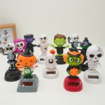 Halloween Solar Power Vehicle Doll Ornaments Ghost Festival Shaking Animal Party Decoration Dead Festival