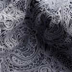 Wave Pattern Jacquard Fabric Vintage Embossed Polyester Cotton Jacquard Fabric