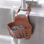 Sink Drain Rack Shelf Sponge Storage Holder Hang Sink Basket Bag Soap Dish Drainer Kitchen Organizer Gadget Bathroom Accessories