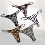 G010 New European and American Double-Layer Thin Belt Sexy Thong Low Waist Double-Layer Bikini Pure Cotton Women's T-Back
