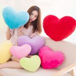 Heart Shape Throw Pillow Cushion Stuffed Plush Doll Toy Gift  Sofa Car Home Decorative Cushion Wedding Decoration Kids Toy