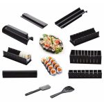 10 In 1 Sushi Maker Kit 10Pcs Rice Roll Mold Kitchen Chef Set Mould