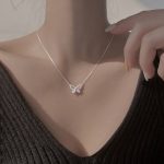 Crystal Butterfly Pendant Necklace Women Jewellery Love Gift