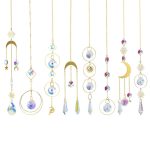 Golden Silver Series Moon XINGX Light Collection Ornament Garden Decoration Crystal Pendant Sun Catcher