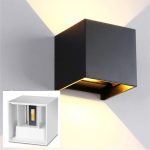 6W 12W Waterproof AC85-265V Surface Mounted LED Wall Light Modern Nordic Luminaire Indoor Wall Lamps Living Room Porch Outdoor