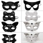 Halloween Cosplay Fox Mask Lace Blinders Animal Mask Half Face Sexy Lace Cat Mask