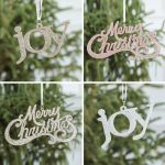 GLITTER MERRY CHRISTMAS SIGN Decoration Door Hanging Xmas Home Decor Bunting UK