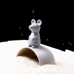 Creative PP Rice Spoon Food Grade Measuring Rice Scoop Cute Mouse Shape Rice Spoon Coarse Grains Small Shovel Kitchen Tools