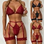 Womens Sexy Lingerie Set Lace Top Bra Ladies Thong Underwear Nightwear Gift