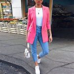 Ladies Blaze Womens Loose Shirt Street Coat Spring Blazer Suit Tops Cardigan