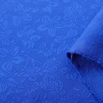 Embossed Platycodon Grandiflorum Jacquard Fabric Elegant Retro Jacquard Fabric DIY Fabric