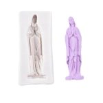 Silicone Mould Virgin Mary 3D Mold Soap Moulds Fondant Cake Decor Baking Tools
