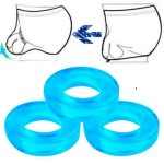 Elastic Cock Ring Sex Toys for Men Erection Strong Penis Ring Transparent
