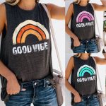 Womens Sports Vest Fitness Exercise Gym Yoga Tank Tops Singlet Loose T Shirt UK