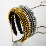 Rivet Headband Female Baroque Ball Headwear Fashion Sponge Hair Accessory Hair Ornaments