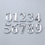 7CM Digital Indication Nameplate Number Card Door Number Electroplating Digital Sign