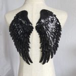 Sequined Angel Wings Embroidered Cloth Stickers Patch Decal Adhesive Ornaments Accessories Handmade Diy