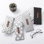 Small Pencil Case Durable Office Stationery Organizer Pouch Cosmetic Bag for Girls and Boys