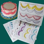 23pcs/set Cake Icing Piping DIY Practice Drawing Board Template Paper Decor