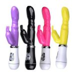 THTH Vibrating Multi 10 Speed Rabbit Vibrator G Spot Clitoral Dildo Adult Sex Toy
