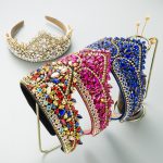 Crown Shape Headband Heavy Craft Baroque Wide-Brim Hair Accessories Hair Ornaments