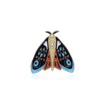 Wuli&baby Different Wings Butterfly Brooches For Women Unisex 4-color Enamel Beauty Insects Party Office Brooch Pins Gifts