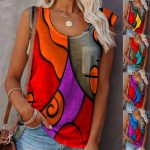 Plus Size Women Sleeveless Summer T Shirt Tops Ladies  Vest  Tank Tee