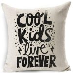 letter  Cotton Linen Cushion Cover Throw Pillow Case Sofa Home Decoration 18"