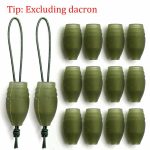 20pc DACRON POLE ELASTIC CONNECTORS, MATCH CARP FISHING TACKLE RIGS